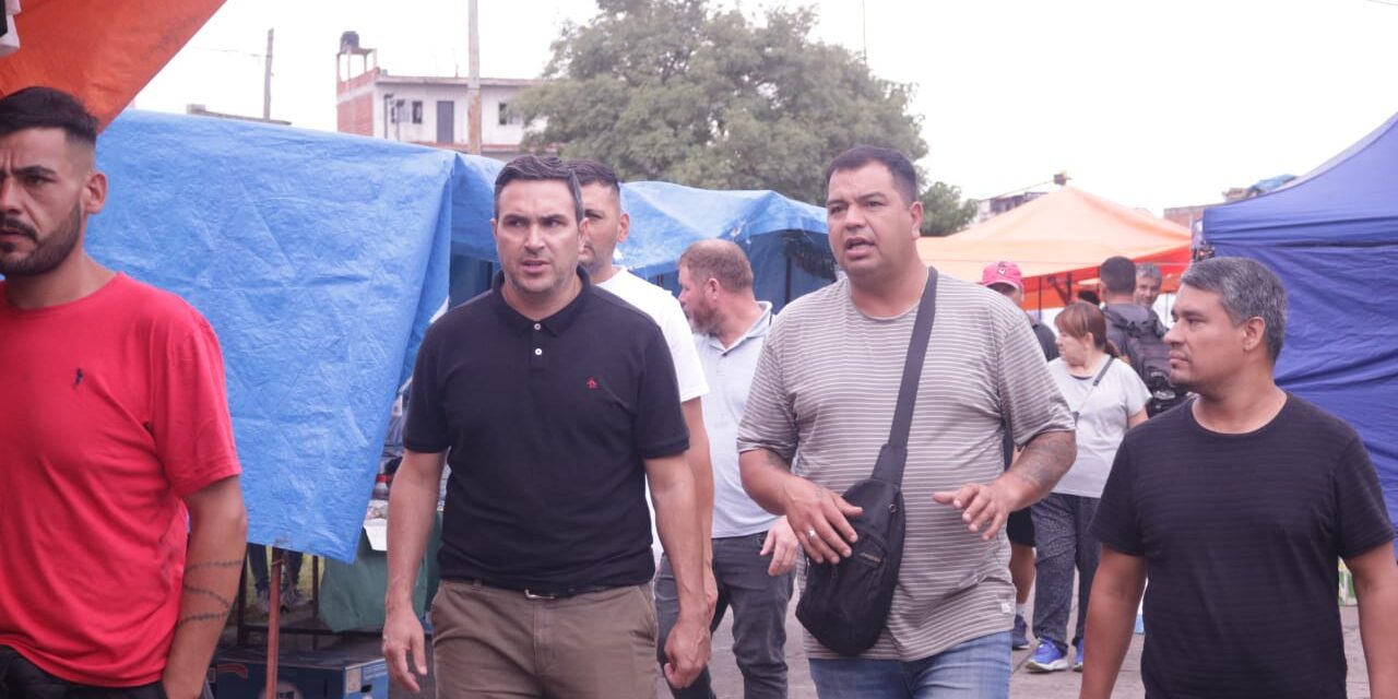 Quilmes: Gildo Onorato recorrió una feria en Ezpeleta junto a SIVEP