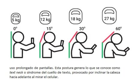 Fuerte impacto en las posturas de niños en edad escolar