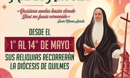 Las reliquias de Santa Mama Antula recorrerán la Diócesis de Quilmes