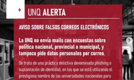 UNQ alerta por falsas encuestadoras a nombre de la Universidad