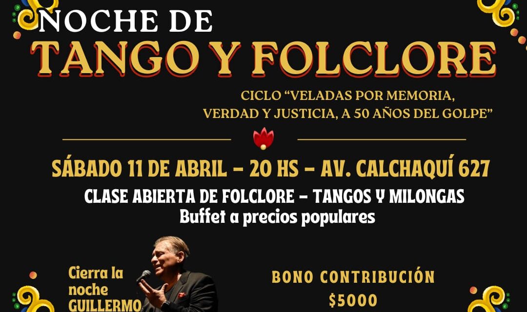 Noche de Tango y Folclore en El Galpón de las Madres de Quilmes