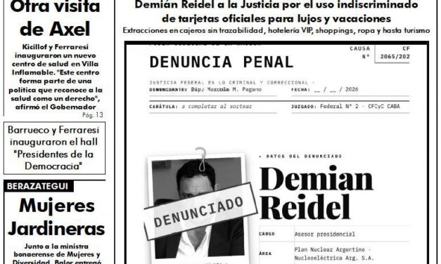 Vecino Casta: Imputaron por gastos irregulares en el Estado al funcionario mileista, Demián Reidel