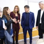 Kicillof bajó otra vez a Avellaneda, y con Ferraresi inauguraron el jardín de infantes 918 de Domínico