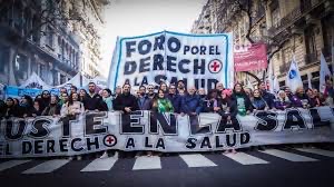 Universidades y gremios de la salud marcharon al Congreso contra el ajuste y el desfinanciamiento