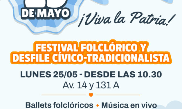 Berazategui festeja el 25 de Mayo con música, tradición y actividades para la familia