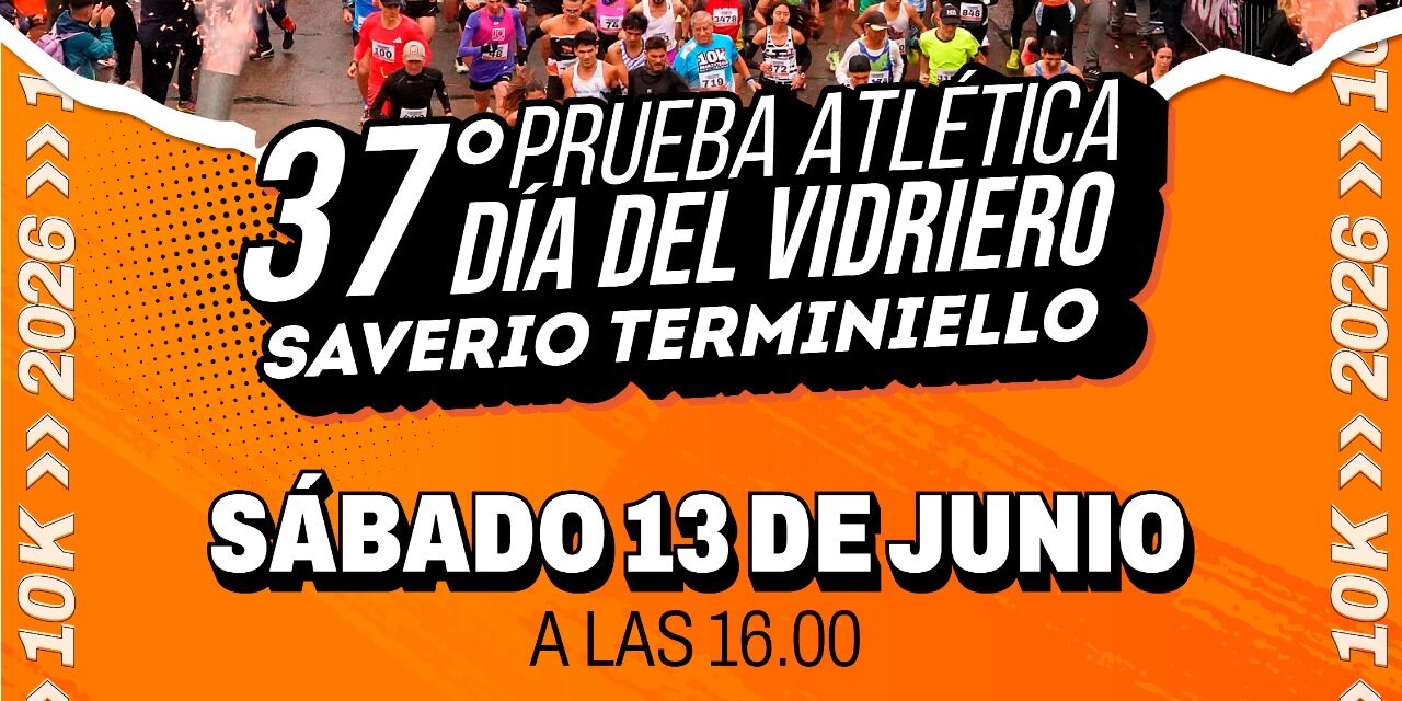 Berazategui: Se viene la 37° Prueba Atlética 10K Día del Vidriero