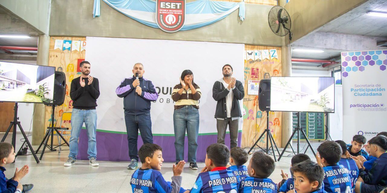 Presentaron la obra del nuevo Polideportivo de Ezpeleta