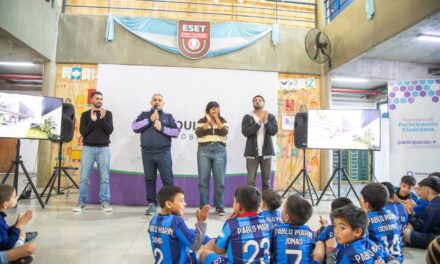 Presentaron la obra del nuevo Polideportivo de Ezpeleta