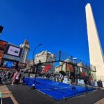 La cancha de pádel más porteña del mundo: una exhibición en el Obelisco marcó el comienzo del Premier Pádel P1 de la Ciudad