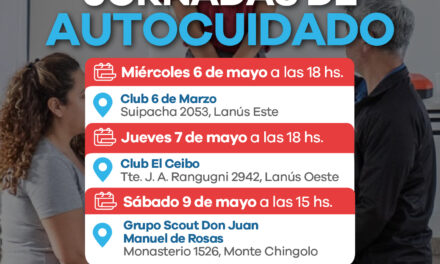 Jornadas de Autocuidado en Lanús Este y Chingolo