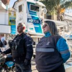 Lanús Gobierno instaló una nueva torre policial de videovigilancia en el centro comercial de Lanús Este