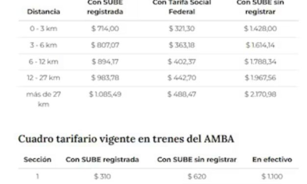 Tarifazo en el transporte público: Rigen los nuevos aumentos para colectivos y trenes en el AMBA