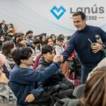 Lanús: Julián Alvarez abrió el encuentro local del programa "Futuro Memoria" junto a 230 jóvenes en escuelas secundarias