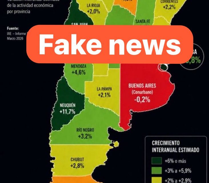 La Universidad Austral desmintió un mapa de crecimiento económico que fue compartido por Milei y sus fans
