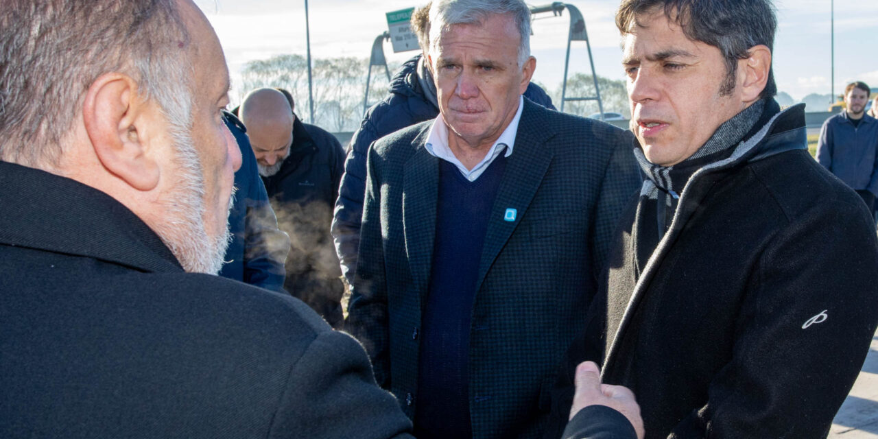 Kicillof y Balor recorrieron la nueva Colectora Sur de la Autopista Buenos Aires - La Plata, en Berazategui