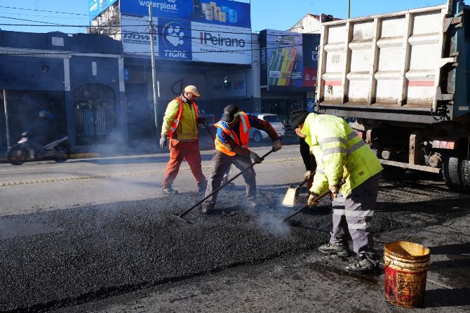 En Lomas de Zamora, arrancó la segunda etapa de obras sobre las avenidas Alsina y Almirante Brown