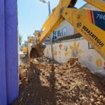Trabajos de repavimentación en Berazategui