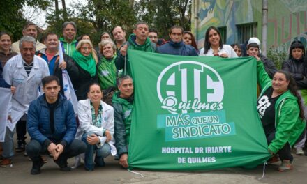 ATE Quilmes: Acto de reconocimiento a trabajadoras y trabajadores becarios que pasan a planta en el Hospital Iriarte