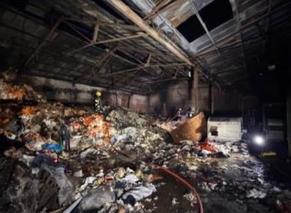 Incendio en un depósito de lana y telas ignífugas en Avellaneda