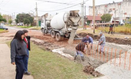 Quilmes: Avanza la última etapa de obra para culminar toda la pavimentación en el Barrio Kolynos