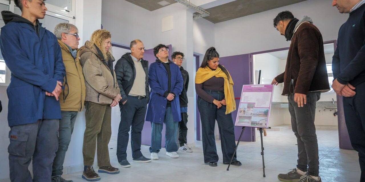 Avanza en Quilmes la puesta en valor de la Escuela Secundaria Técnica 1, junto a la construcción de más aulas y otros espacios
