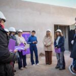 Mayra Mendoza recorrió la obra de la casa de abrigo temporal para infancias y adolescencias de Quilmes