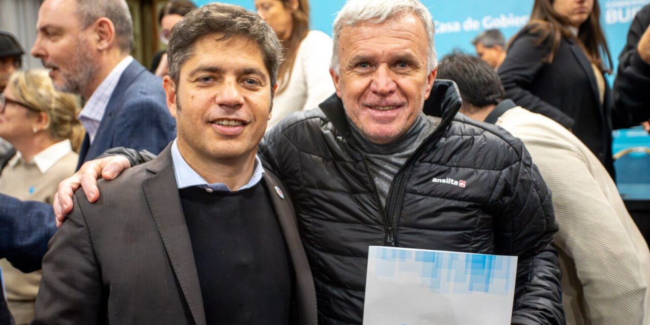 Otra vez Carlos Balor estuvo con Axel Kicillof en una iniciativa para mejorar la calidad de vida de niños y adolescentes