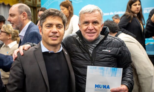 Otra vez Carlos Balor estuvo con Axel Kicillof en una iniciativa para mejorar la calidad de vida de niños y adolescentes