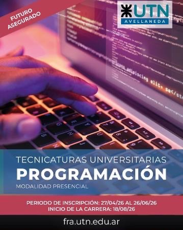 Tecnicatura Universitaria en Programación, modalidad presencial: inscripción al Seminario de Nivelación de invierno