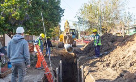 Importante obra de red cloacal en Hudson