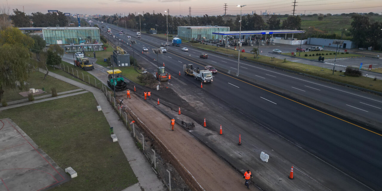 Provincia supervisó la obra del cuarto carril de la Autopista BsAs - La Plata que realiza AUBASA