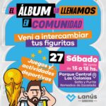 Lanús Gobierno informa que este sábado 27 hará una nueva jornada de la propuesta “El álbum lo llenamos en comunidad”