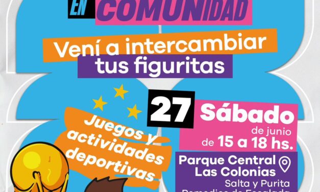 Lanús Gobierno informa que este sábado 27 hará una nueva jornada de la propuesta “El álbum lo llenamos en comunidad”