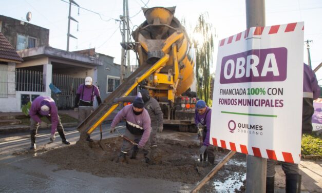 Avanzan en el oeste quilmeño numerosas tareas de bacheo