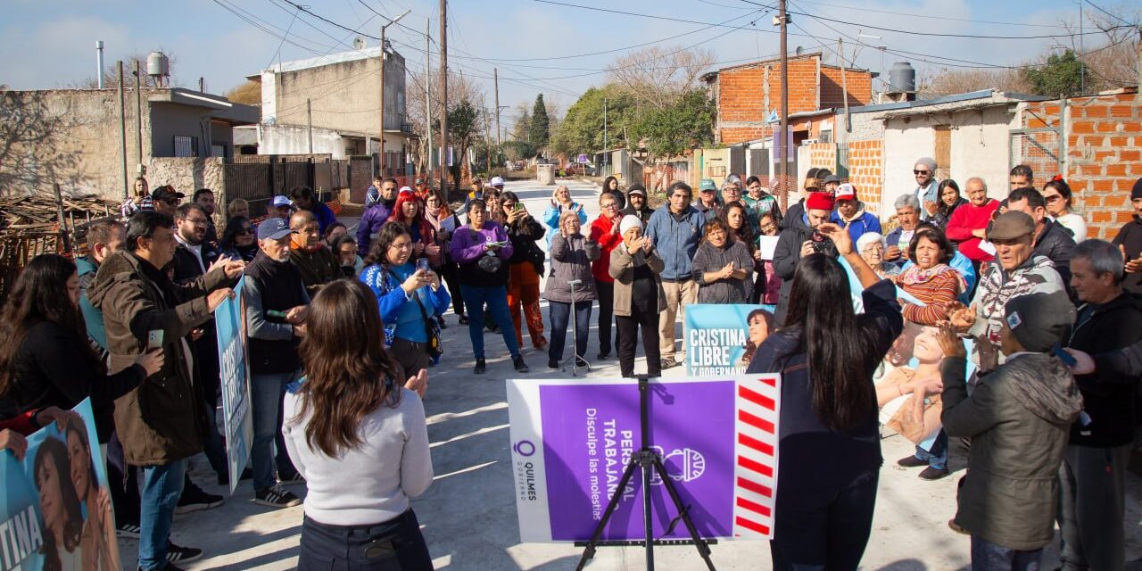 Avanza el asfalto en distintos barrios de La Florida y el oeste quilmeño