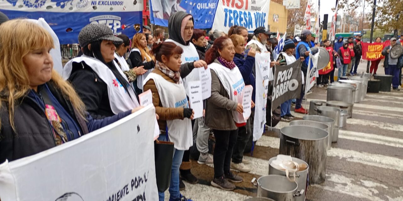 Jornada de ollas vacías en Quilmes