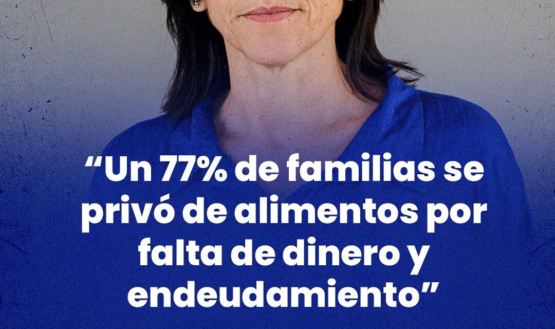 Silvia Saravia: "Un 77% de familias se privó de alimentos por falta de dinero y endeudamiento"