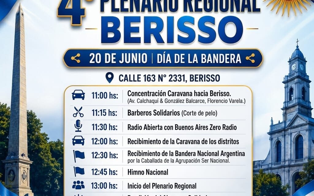La caravana militante saldrá desde Cruce Varela hacia Berisso