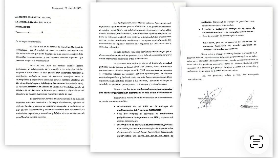 El Intendente de Berazategui pidió a concejales de La Libertad Avanza gestionar ante Nación la restitución de prestaciones para berazateguenses