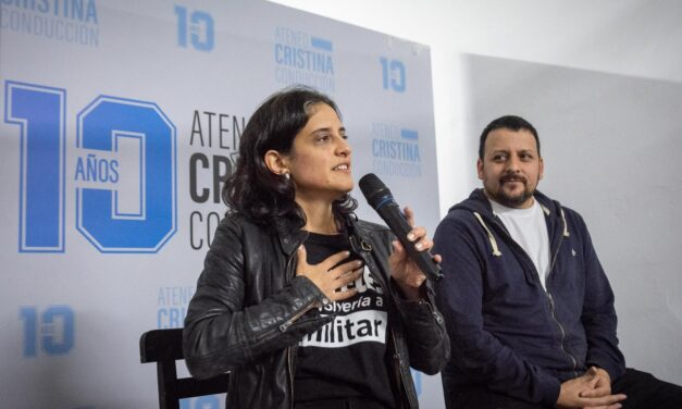 A un año de la condena de Cristina, Emmanuel Santalla y Lucia Cámpora encabezaron encuentro en Avellaneda