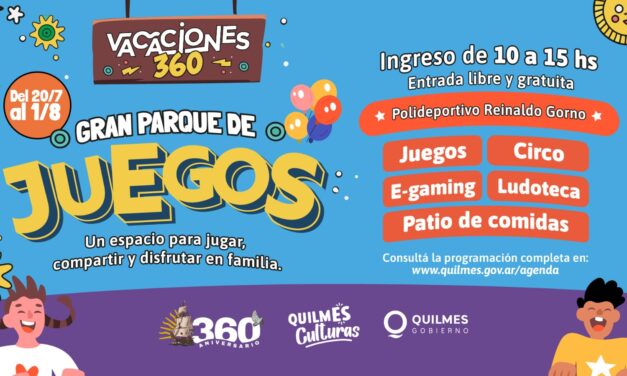 Vacaciones de Invierno 2026 en Quilmes: Actividades gratuitas y sopresas como un 'Gran Parque de Juegos' en el Polieportivo