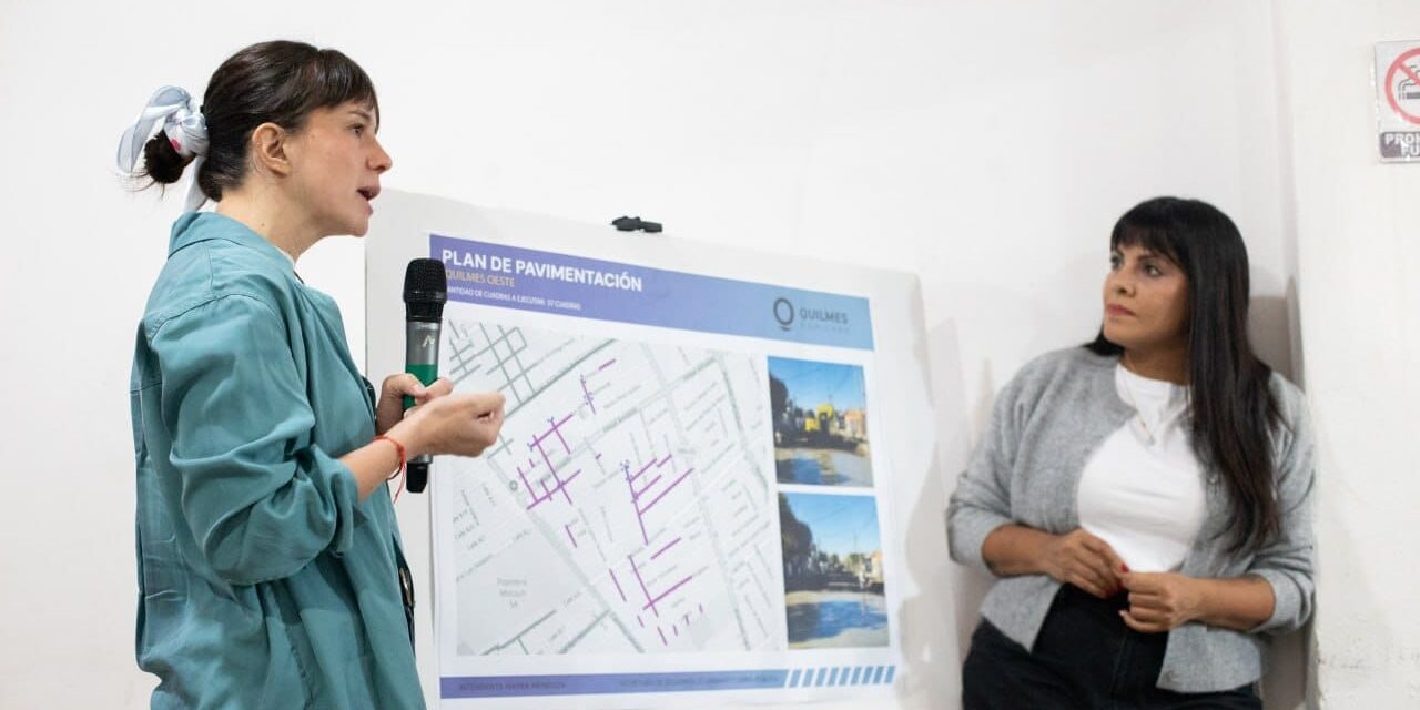 Construyen 20 nuevas cuadras de asfalto en el Barrio Santos Vega de Quilmes