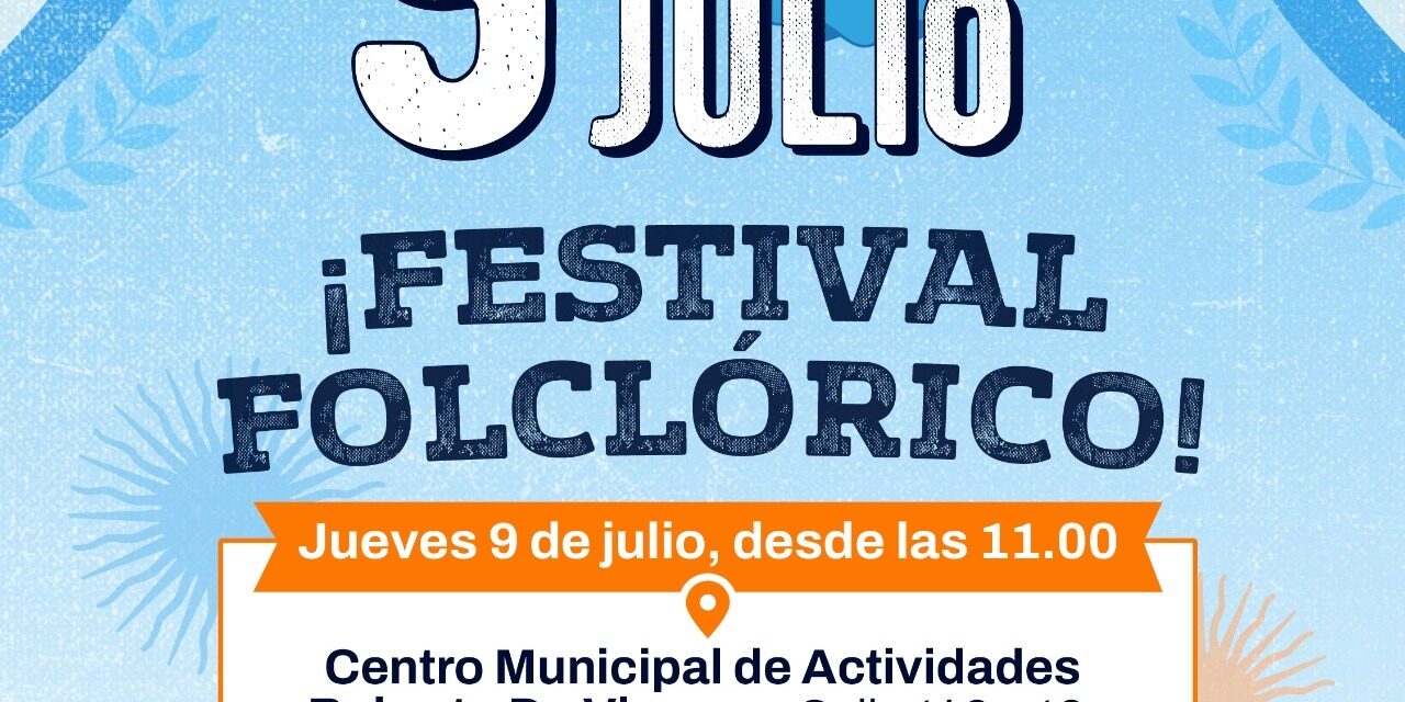 Gran Festival Folclórico para celebrar el 9 de Julio en Berazategui