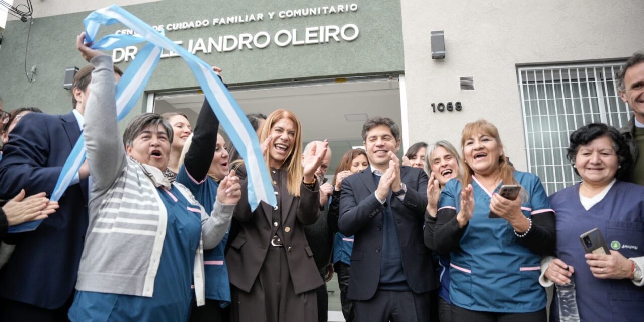 Junto a Kicillof, Magdalena Sierra inauguró un Centro de Cuidado Familiar y Comunitario en Gerli