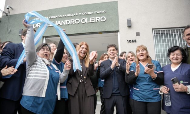 Junto a Kicillof, Magdalena Sierra inauguró un Centro de Cuidado Familiar y Comunitario en Gerli