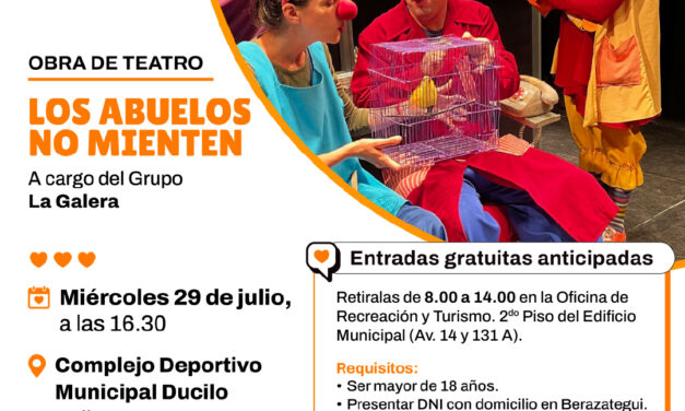 La obra teatral “Los Abuelos No Mienten” llega al Complejo Ducilo