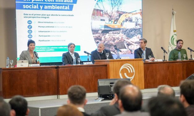 Mayra insiste en la necesidad de un financiamiento internacional para la mega obra de los arroyos