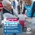 Lanús Gobierno llevará adelante en Gerli otro operativo “Sábados de Salud en el Barrio”