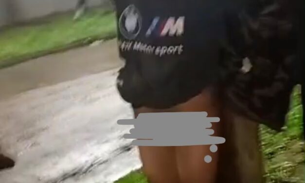 (VIDEOS SENSIBLES) Vecinos atraparon a un delincuente en La Florida, lo desnudaron y casi lo linchan