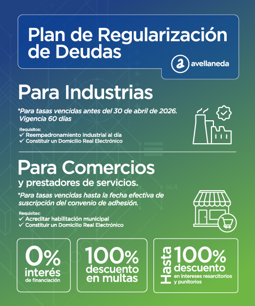 Moratoria para industria y comercio